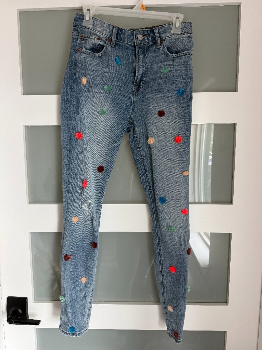 Lucky Brand Size 4/27 Light Wash Embroidered Jeans